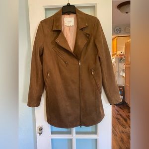 NWOT Anthropologie Long Brown Moro Jacket Small